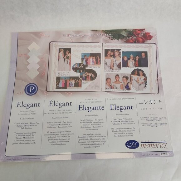 Creative Memories Collection Wedding Bouquet Paper Sticker Kit Pack Elegant 2002 - Picture 11 of 16